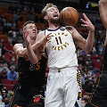 Domantas Sabonis strigo &bdquo;Heat&ldquo; gynyboje.