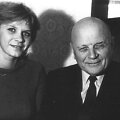J.Baltu&scaron;is su anūke Akvile Vilniuje 1989 metais