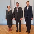 Baltijos šalių vidaus reikalų ministrai Marija Golubeva, Kristian Jaani, Agnė Bilotaitė