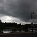 Po liūties dalis Trakų užtemo