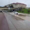 Vilnius, patvinusi Upės gatvė