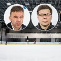 Vytautas Jasutis, Vaidas Budrauskas, Vygantas Zalieckas ir senoji Kauno ledo arena