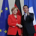 Angela Merkel ir Manuelis Vallsas Berlyne
