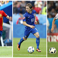 Pirmojo &bdquo;Euro 2016&ldquo; rato žvaigždės - Andresas Iniesta, Luka Modričiu ir Toni Kroosas
