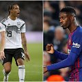 &bdquo;Bayern&ldquo; domisi L.Sane (kairėje), bet jei nepavyks, taikinyje yra O.Dembele.