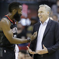Jamesas Hardenas ir Mike'as D'Antoni