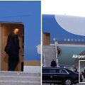 Donaldo Trumpo lėktuvas Ankaros oro uoste