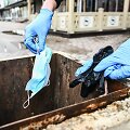 Panevėžyje i&scaron;mestas medicinines kaukes susirenka benamiai
