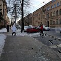 Avarija Pamėnkalnio gatvėje Vilniuje: &bdquo;Honda&ldquo; rėžėsi į stulpą