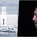 Scenografas Artūras &Scaron;imonis ir jo scenografijos spektakliui &bdquo;Tėtis&ldquo; eskizas