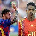 Junioras Firpo (de&scaron;inėje) atsipra&scaron;ė L.Messi už kvailas žinutes apie jį.