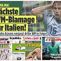 Italijos ir kitų &scaron;alių spauda mirgėjo skambiomis antra&scaron;tėmis po italų fubolininkų pralaimėjimo bosniams.
