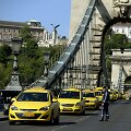 Budape&scaron;te vykusi taksi vairuotojų demonstracija prie&scaron; &bdquo;Uber&ldquo; 