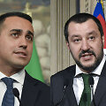 Luigi Di Maio (kairėje) ir Matteo Salvini