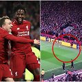 &bdquo;Liverpool&ldquo; puolėjas D.Origi džiaugiasi įvarčiu, už kurį turėtų būti dėkingas ir kamuolį padavusiam berniukui.