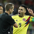 Teisėjas Markas Geigeris ir Radamelis Falcao 