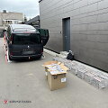 Policijos pareigūnai automobilyje aptiko kontrabandinių cigarečių slėptuvę