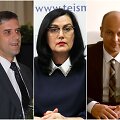 Drausmės bylų reikalaujama teisėjams (i&scaron; kairės) V.Zeliankai, L.Braždienei ir M.Kursevičiui.