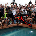 Danielio Ricciardo &scaron;uolis į baseiną