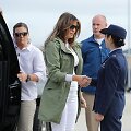 Melania Trump apsilankė JAV ir Meksikos pasienyje