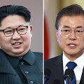 Kim Jong Unas ir Moon Jae-inas 