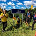 Ekspedicijos dalyvių plaukimas Ūlos upe