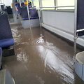 Autobuso salonas taip pat buvo apsemtas