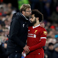 Jurgenas Kloppas ir Mohamedas Salah