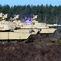 Karinės pratybos su JAV kariuomenės tankais &bdquo;Abrams&ldquo;