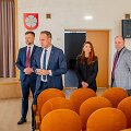 Alytaus miesto vadovai susitikime su gimnazijos mokytojais