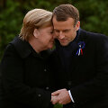 Angela Merkel ir Emmanuelis Macronas