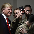 Donaldas Trumpas ir JAV kariai Afganistane