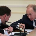 Dmitrijus Medvedevas ir Vladimiras Putinas