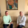 Pacientas Tadas &Scaron;iema ir KUL gydytojas Vytautas Gryk&scaron;as