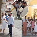 Gretos ir Federico Meschino sūnaus Santiago John krik&scaron;tynų akimirkos