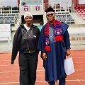 Futbolininkas Obi Jeremiah Chinonso ir Nigerijos laikinasis reikalų patikėtinis Mohammedas Usmanas Suleimanas 