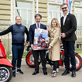 &bdquo;Mototurizmo ralio&ldquo; renginys prie Italijos ambasados