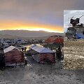 &bdquo;Burning Man&ldquo; dalyviai po liūties įstrigo dykumoje