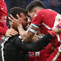 &bdquo;Liverpool&ldquo; vartininkas Alissonas pelnė pergalingą įvartį galva.