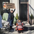 Protesto akcija prie &bdquo;Charlie Pizza&ldquo; Kaune