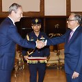 Lietuvos ambasadorius Julius Pranevičius ir Banglade&scaron;o prezidentas Abdulas Hamidas