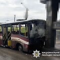 Rusai ap&scaron;audė keleivinį autobusą Chersone