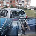 Plungėje penktadienio naktį kažkas i&scaron; chuligani&scaron;kų paskatų gadino transporto priemones, pažiro ir dviejų butų langai.