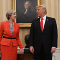 Theresay May ir Donaldas Trumpas