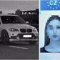 Temos iliustracija: BMW X5 visureigis ir neva Čekijoje i&scaron;duotas vairuotojos pažymėjimas.