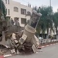 Izraelis buldozeriais griauna paminklus Yasserui Arafatui Vakarų Krante