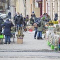 Vilniaus senamiestis Verbų sekmadienio rytą