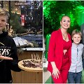 Danielius Bunkus ir Natalija Bunkė su sūnumi Kristupu
