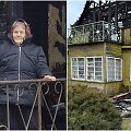 Benedikta Liutkevičienė ir jos sudegę namai