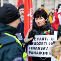 Vasario 16-ąją Vilniaus centre - gausios policijos pajėgos, pasirodė ir protestuotojų